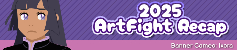 2025 ArtFight Recap Banner Cameo: Ixora