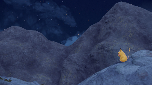 Image of a Shiny Pikachu under Starlight