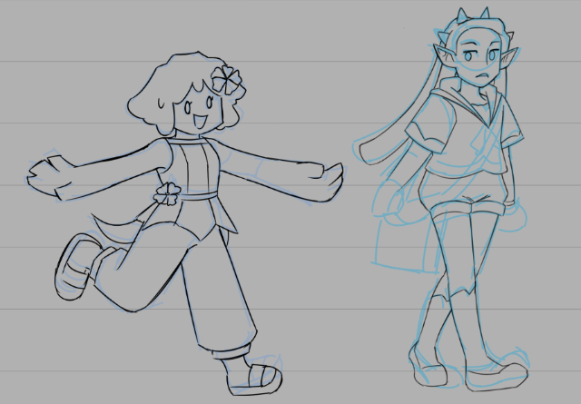 Screenshot of an unfinished OC character sheet