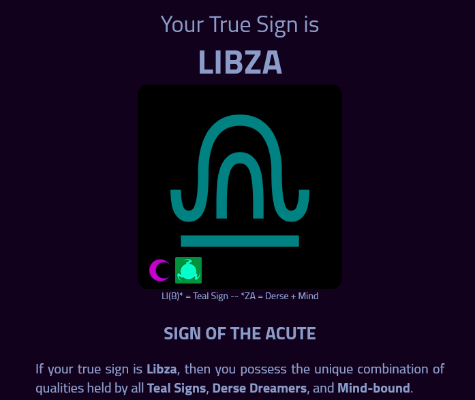 Homestuck Quiz Result Libza