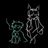 Another group drawing of characters from artfight with Ariol.