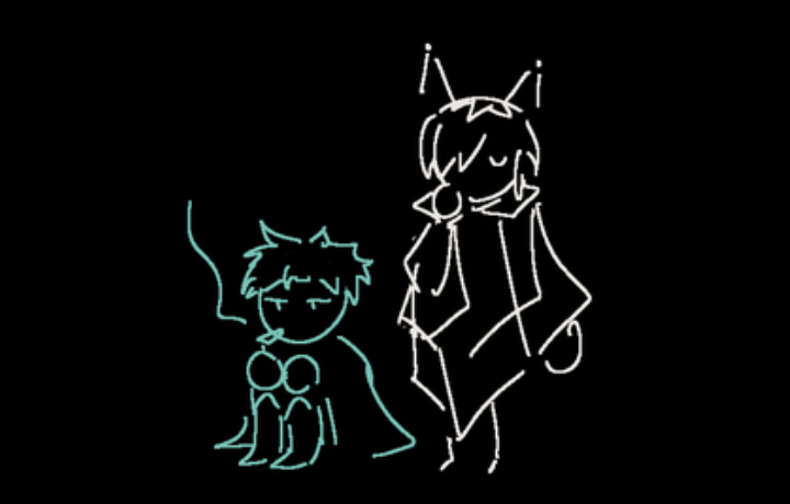 Another group drawing of characters from artfight with Ariol.