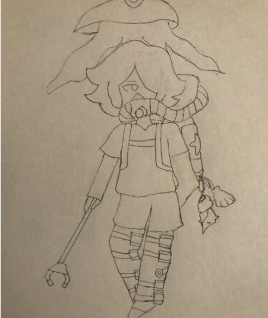 Full-body artfight sketch of Aurita.