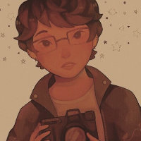 A mid-shot of Bryce. She's holding a camera.