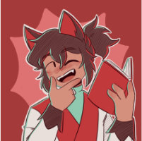 A midshot artfight drawing of Chapel. He is holding a book.