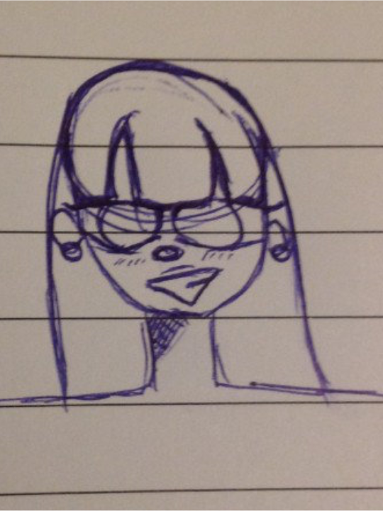 A traditional headshot artfight drawing.