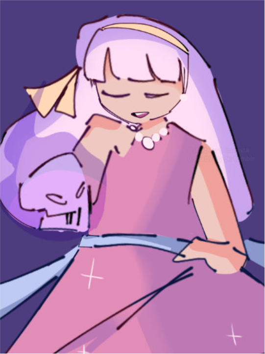 A mid-shot digital drawing of Cinder.