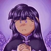 A headshot drawing of Ixora.