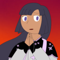 Another headshot drawing of Ixora.