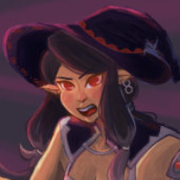 Headshot artfight drawing of Vega.